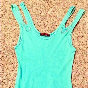 Ladies Tea Party Split Strap Tank